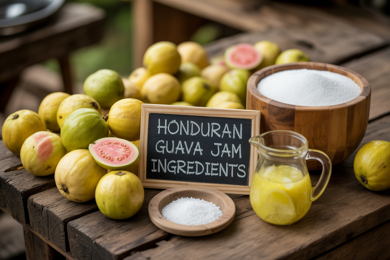 Honduran Guava Jam Ingredients