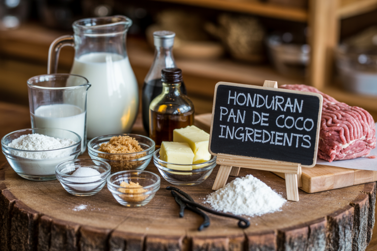 Honduran Pan de Coco Ingredients