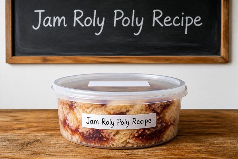 Jam Roly Poly Recipe Storage TIps