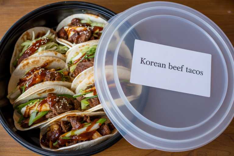 Korean Beef Tacos Recipe - Storage