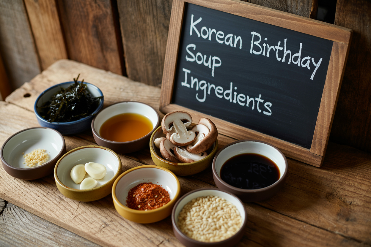 Korean Birthday Soup Recipe - Ingredients