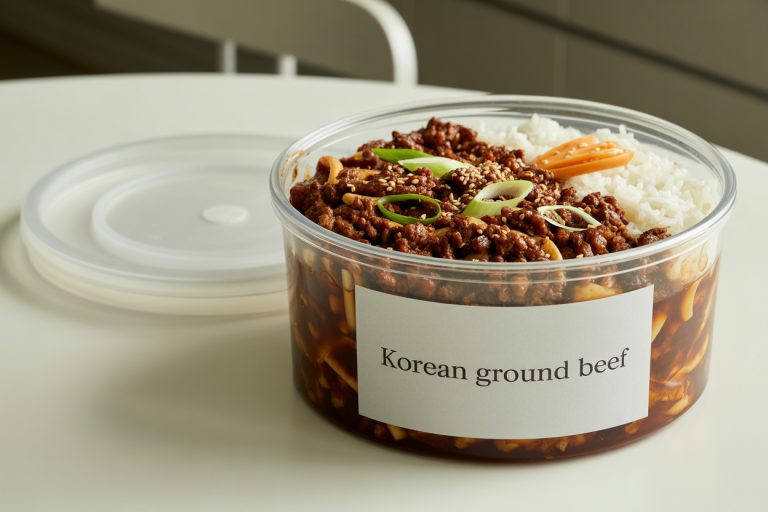 Korean Ground Beef Recipe - Storage
