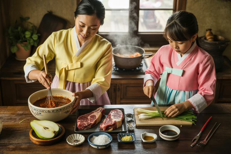 Korean Marinated Beef Recipe - Prep