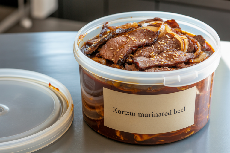 Korean Marinated Beef Recipe - Storage