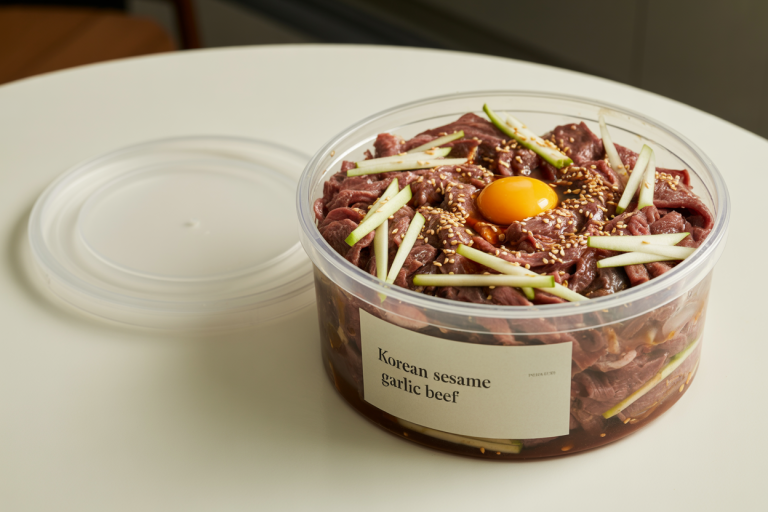 Korean Sesame Garlic Beef Recipe - Storage
