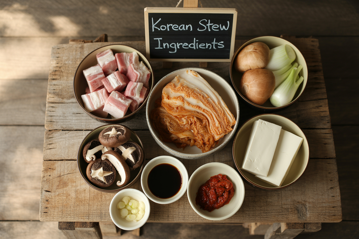 Korean Stew Recipe - Ingredients