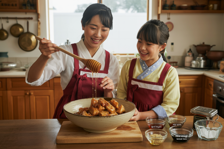 Korean Sticky Chicken Recipe - Prep