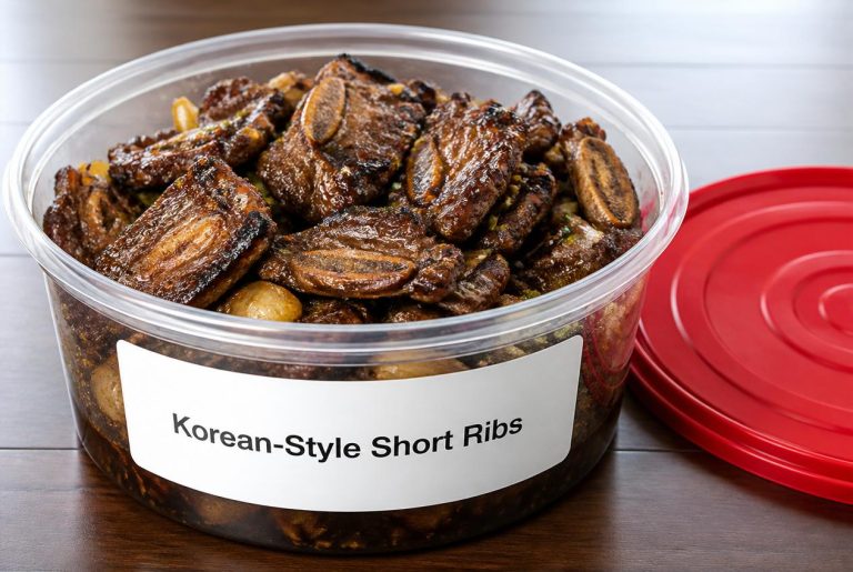 Korean-Style Short Ribs Recipe - Storage