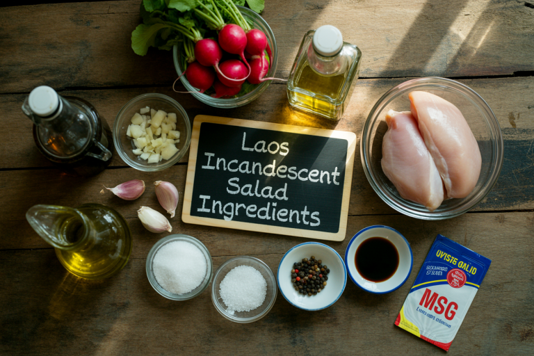 Laos Incandescent Salad Ingredients