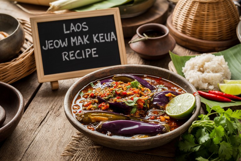 Laos Jeow Mak Keua Recipe