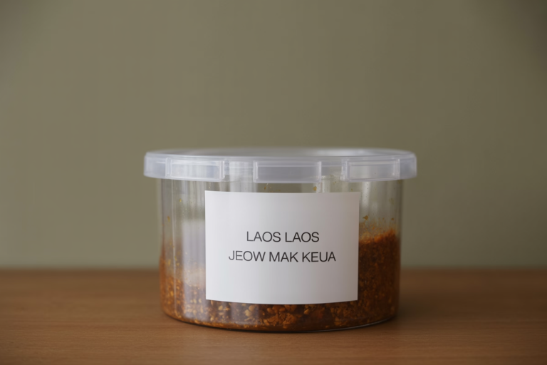 Laos Jeow Mak Keua Recipe Storage TIps
