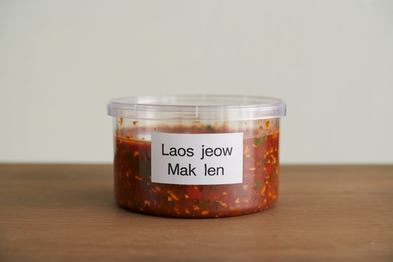 Laos Jeow Mak Len Recipe Storage TIps