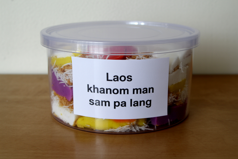 Laos Khanom Man Sam Pa Lang Recipe Storage Tips