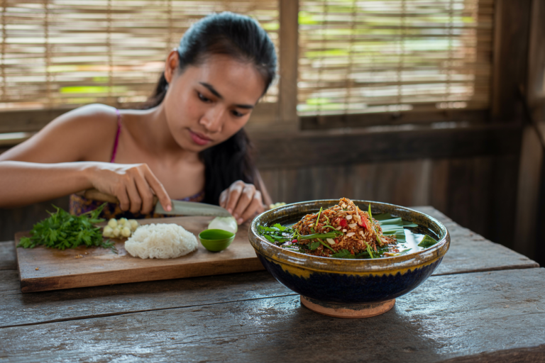 Laos Khanom Man Sam Pa Lang Recipe Cooking TIps