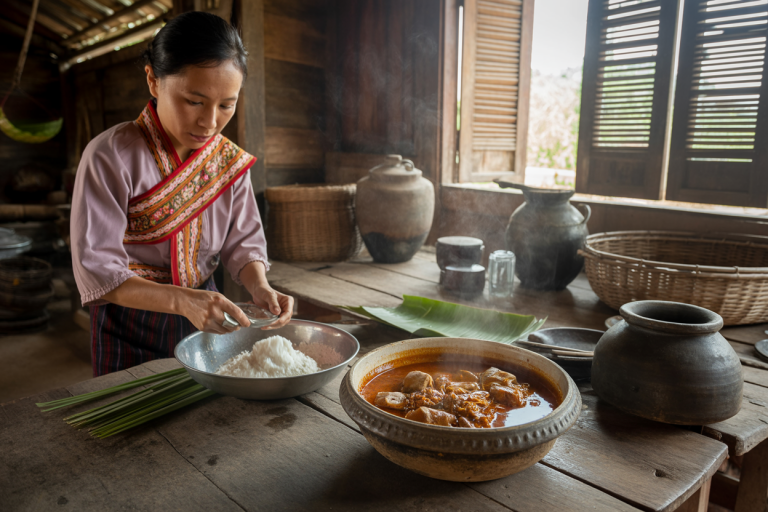 Laos Khao Nom Kok Recipe Cooking TIps