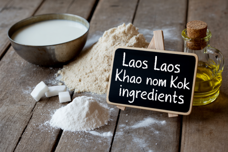Laos Khao Nom Kok Recipe Ingredients