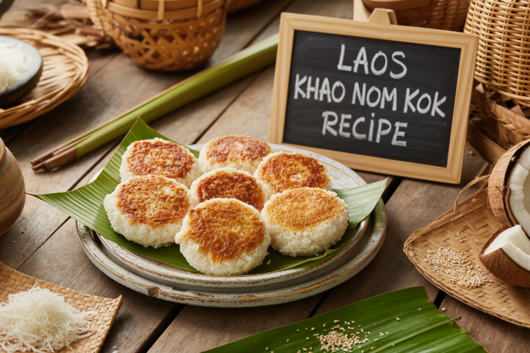Laos Khao Nom Kok Recipe