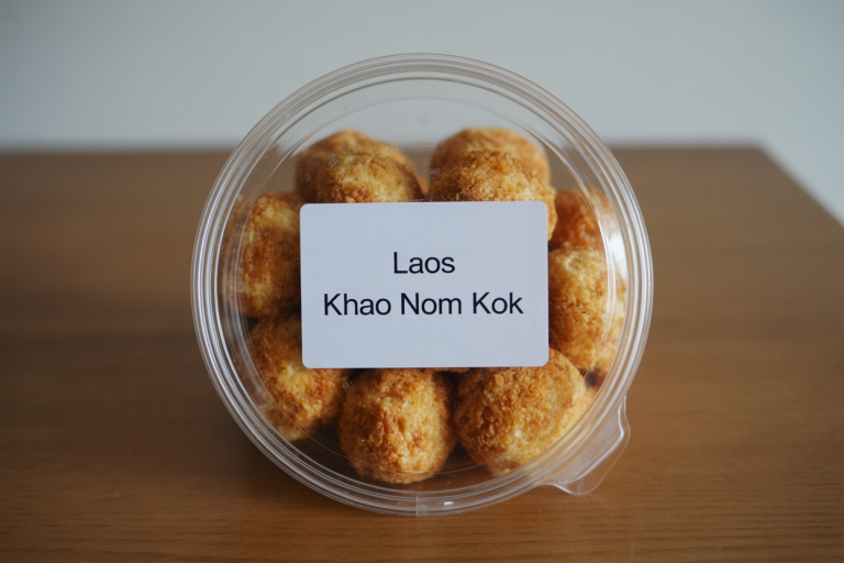 Laos Khao Nom Kok Recipe Storage TIps