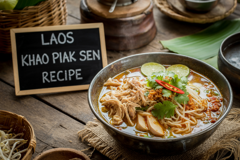 Laos Khao Piak Sen Recipe