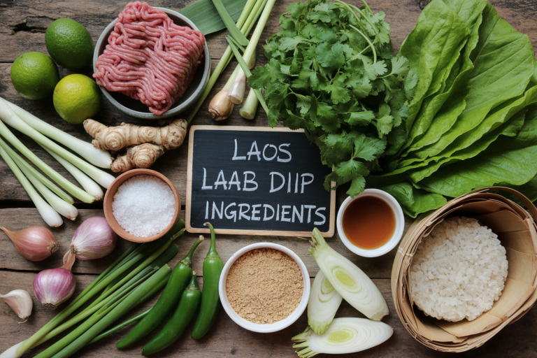 Laos Laab Diip Recipe Ingredients