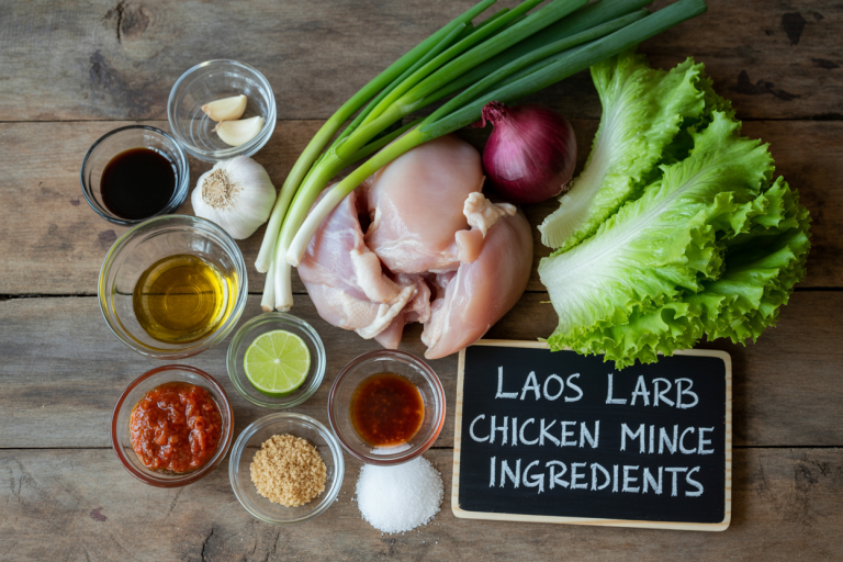 Laos Larb Chicken Mince Recipe Ingredients