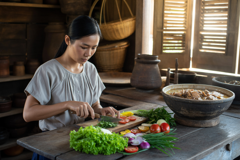 Laos Luang Prabang Salad Recipe Cooking TIps
