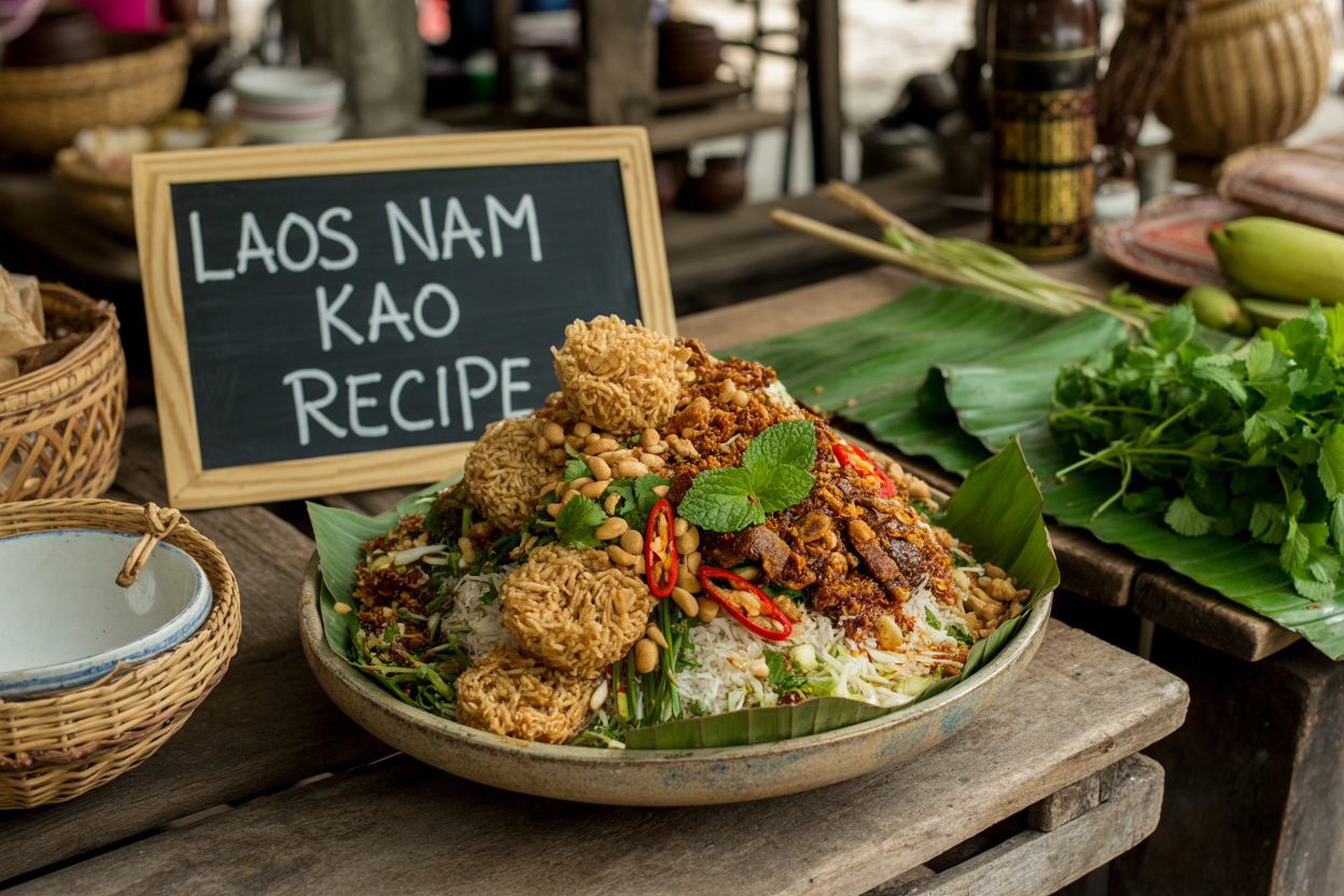 Laos Nam Kao Recipe