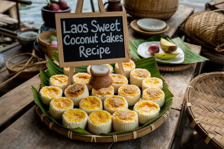 Laos Sweet Coconut Cakes Recipe