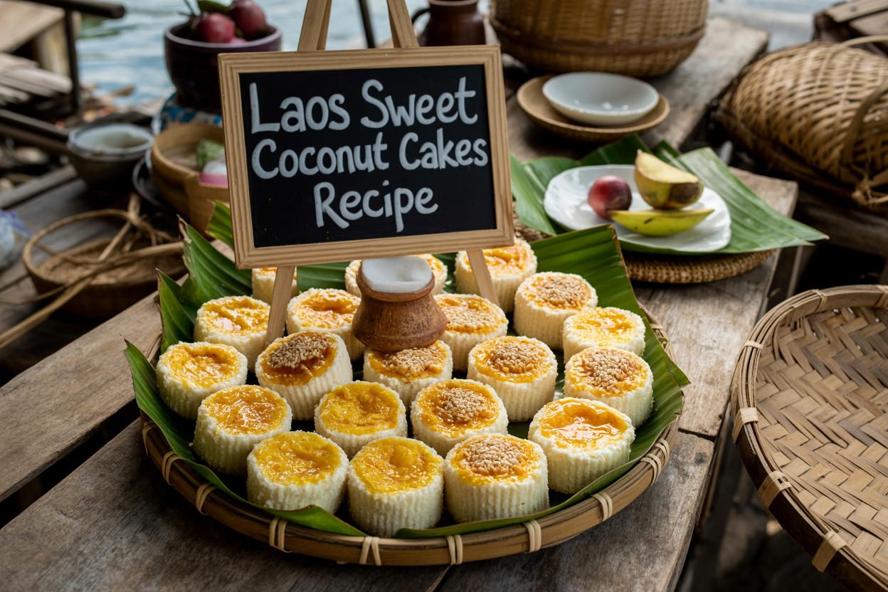 Laos Sweet Coconut Cakes Recipe