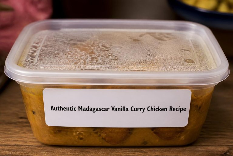 Madagascar Vanilla Curry Chicken Recipe Storage Tips