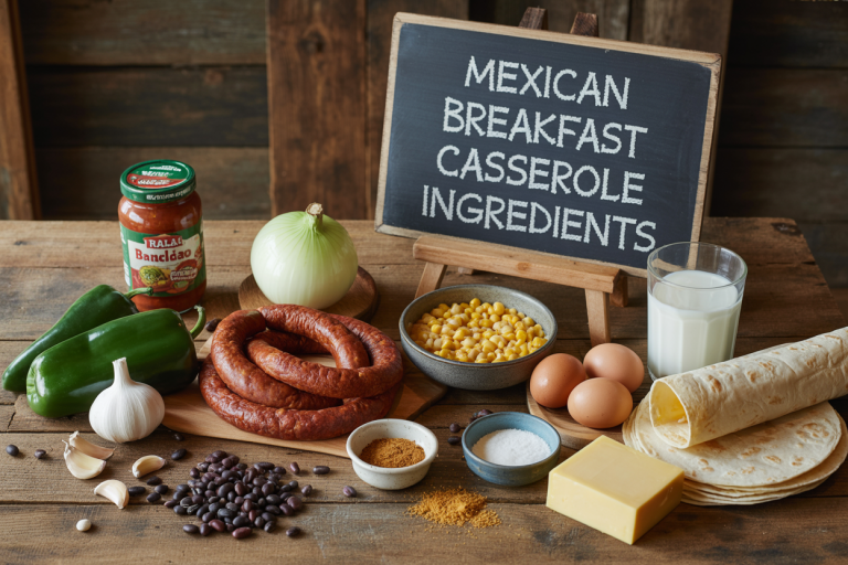 Mexican Breakfast Casserole Ingredients