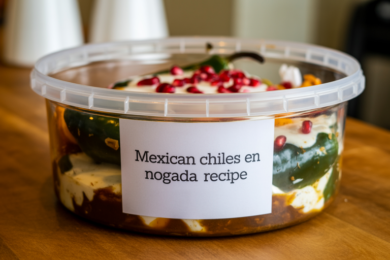 Mexican Chiles en Nogada Recipe Storage TIps