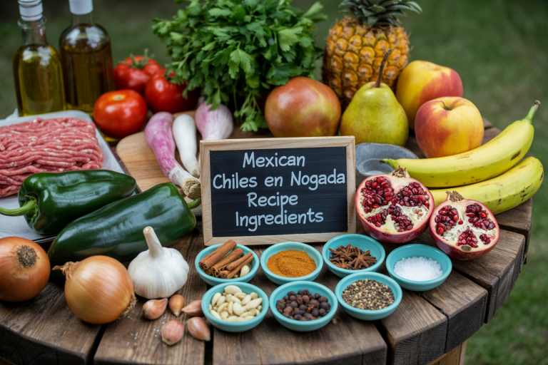 Mexican Chiles en Nogada Recipe Ingredients