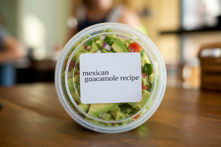 Mexican Guacamole Recipe Storage TIps