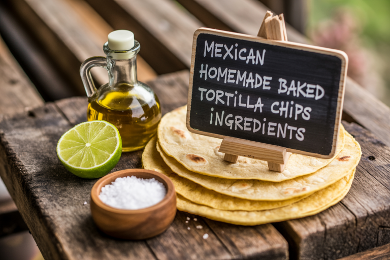 Mexican Homemade Baked Tortilla Chips Recipe Ingredients