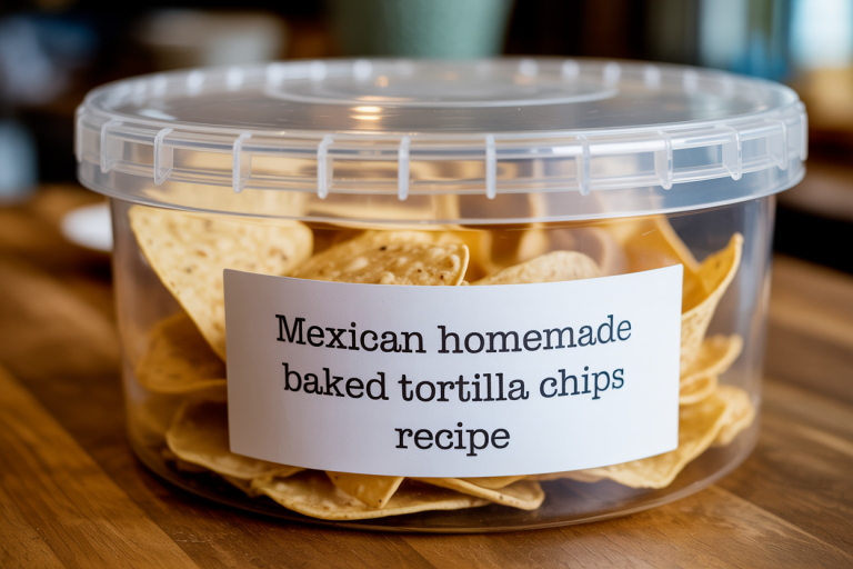 Mexican Homemade Baked Tortilla Chips Recipe Storage TIps