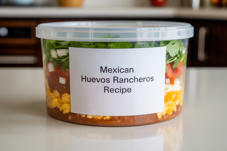 Mexican Huevos Rancheros Recipe Storage Tips
