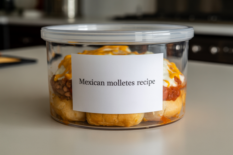 Mexican Molletes Recipe Storage TIps