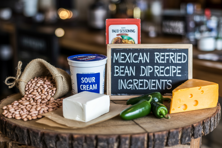 Mexican Refried Bean Dip Recipe Ingredients