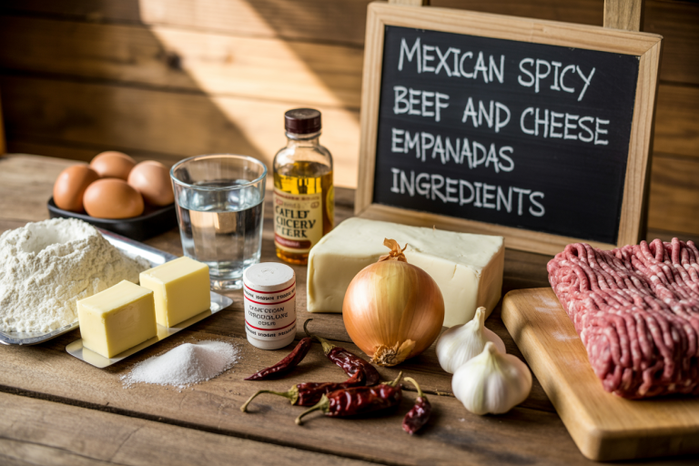 Mexican Spicy Beef and Cheese Empanadas Recipe Ingredients