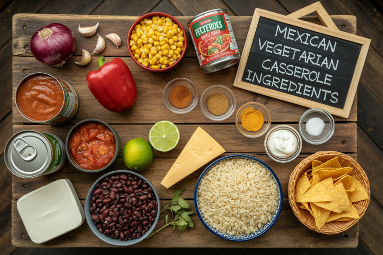 Mexican Vegetarian Casserole Recipe Ingredients