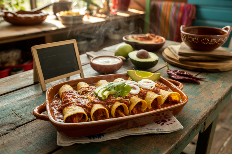 Mexican Vegetarian Cheese Enchiladas