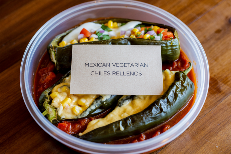 Mexican Vegetarian Chiles Rellenos Storage Tips