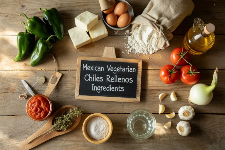 Mexican Vegetarian Chiles Rellenos Ingredients