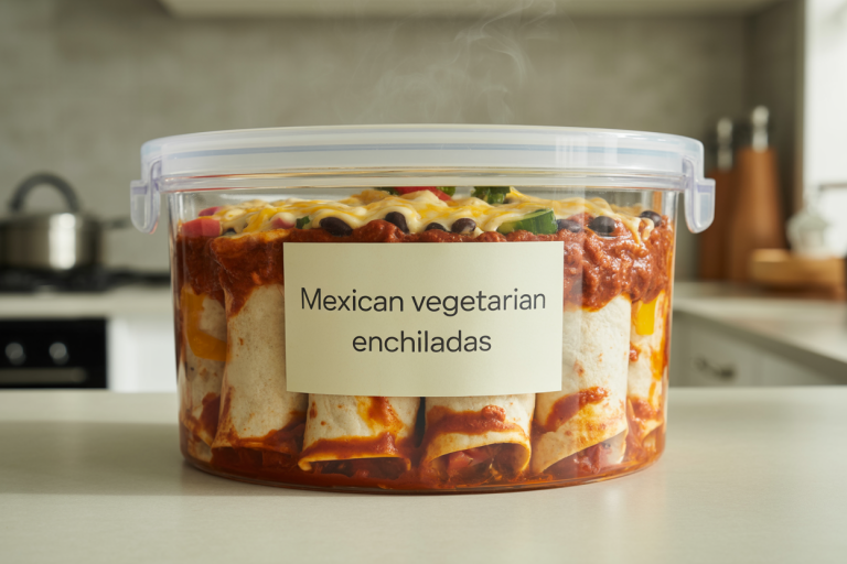 Mexican Vegetarian Enchiladas Storage TIps