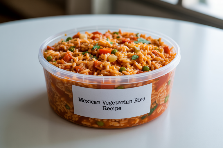 Mexican Vegetarian Rice Recipe Storage Tips