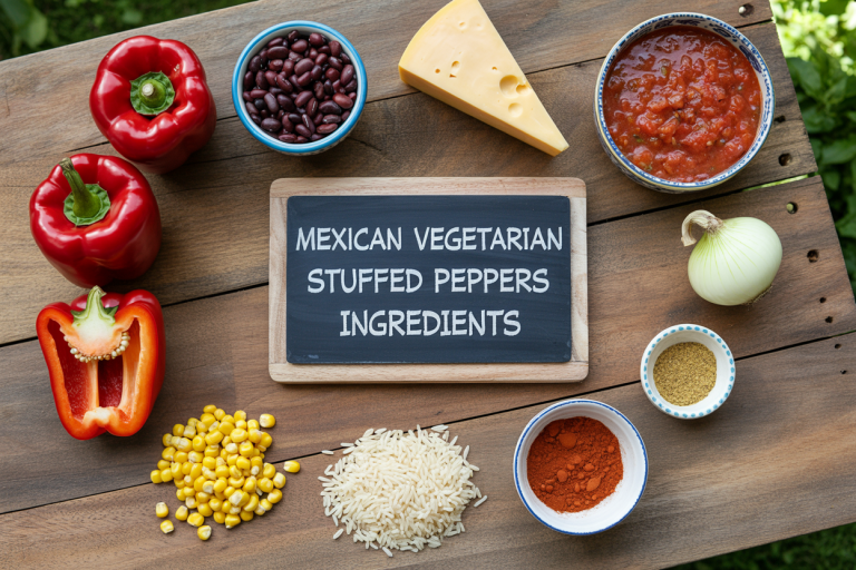 Mexican Vegetarian Stuffed Peppers Ingredients