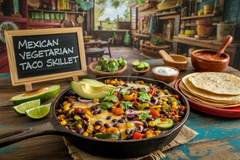 Mexican Vegetarian Taco Skillet