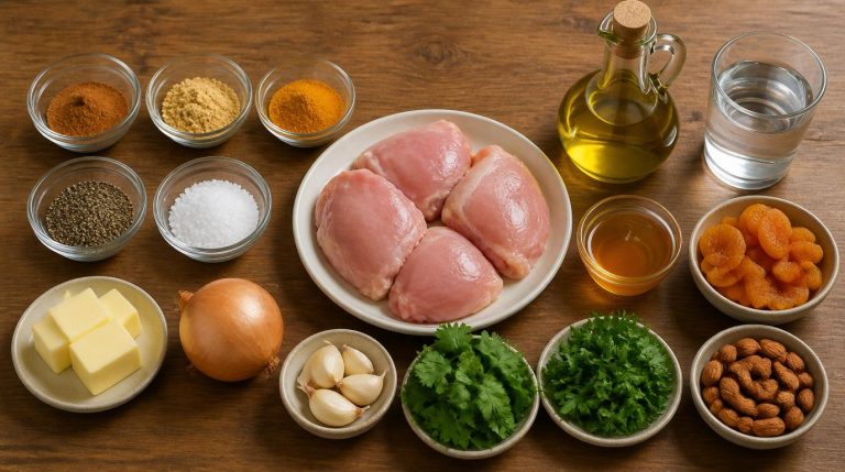 Moroccan Apricot Chicken Tagine Recipe Ingredients