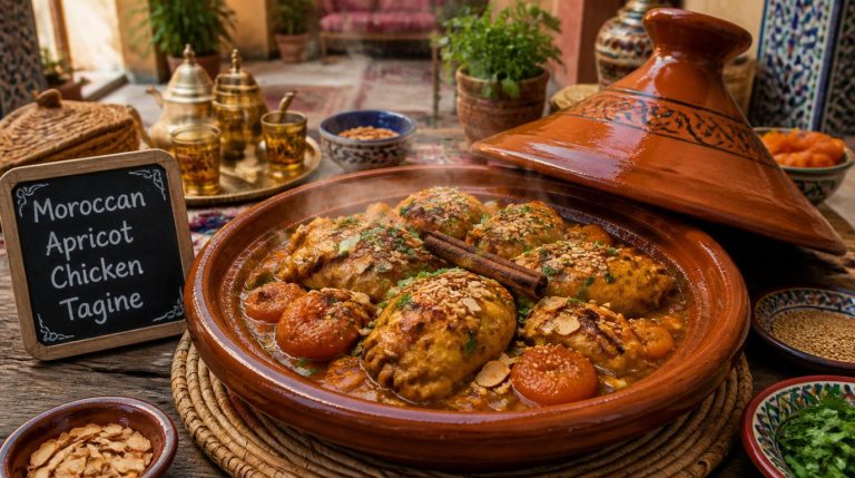 Moroccan Apricot Chicken Tagine Recipe